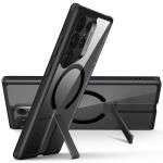 Carcasa ESR Flickstand Boost Halolock MagSafe compatibila cu Samsung Galaxy S24 Ultra Black/Clear 2 - lerato.ro