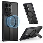 Carcasa ESR Flickstand Boost Halolock MagSafe compatibila cu Samsung Galaxy S24 Ultra Frosted Black 3 - lerato.ro