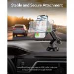 Suport auto ESR Halolock Magnetic Dashboard, compatibil MagSafe, incarcare wireless, rotire 360 grade, Cablu USB-C inclus, Negru 5 - lerato.ro