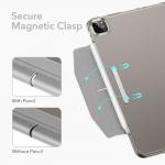 Set husa si folie de protectie ESR Ascend Trifold compatibil cu iPad Pro 11 inch 2021 Grey 7 - lerato.ro