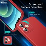 Carcasa ESR Cloud Soft compatibila cu iPhone 12, MagSafe, Red 3 - lerato.ro
