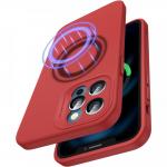 Carcasa ESR Cloud Soft compatibila cu iPhone 12 Pro, MagSafe, Red