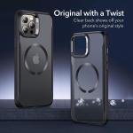 Carcasa ESR Classic Hybrid Halolock MagSafe compatibila cu iPhone 12 Pro Max Jelly Black 3 - lerato.ro