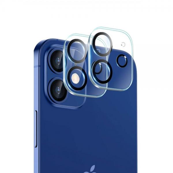 Set 2 folii sticla camera foto ESR compatibila cu iPhone 12 Mini Clear