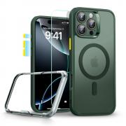 Set carcasa si folie ecran ESR Classic Pro Halolock MagSafe compatibil cu iPhone 16 Pro Frosted Green