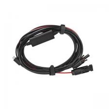 Cablu EcoFlow MC4 la USB-C pentru panouri solare, 5 m, Negru