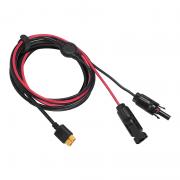 Cablu EcoFlow MC4 la XT60 pentru conectare panouri solare, 3.5m, Negru/Rosu