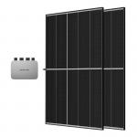 Set 2 panouri solare fotovoltaice EcoFlow Mini, Microinvertor PowerStream inclus, 600W, WiFI, Bluetooth, Negru 2 - lerato.ro