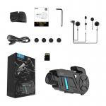 Interfon motocicleta EJEAS K1Pro Plus, Distanta de pana la 1000m, Camere video inegrata, Bluetooth 5.1, 2100mAh, Autonomie 17h, IP67, Negru 3 - lerato.ro