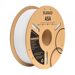 Filament pentru imprimanta 3D ELEGOO, ASA, Viteza printare de pana la 270 mm/s, 1 kg, Alb