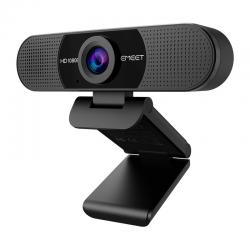 Camera Web EMEET SmartCam C960, 1080p / 30 FPS, Microfon integrat, ideala pentru birou, USB-A, Negru