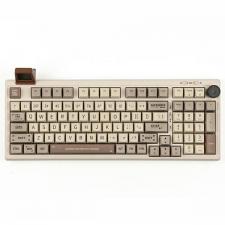 Tastatura mecanica Epomaker RT100, Wireless, Bluetooth, USB-C, Switch-uri Wisteria Linear, Alb