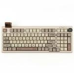 Tastatura mecanica Epomaker RT100, Wireless, Bluetooth, USB-C, Switch-uri Liniar Wisteria, Bej 2 - lerato.ro