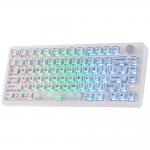 Tastatura mecanica Epomaker HE75 V2, Wireless, Bluetooth, USB-C, Switch-uri Creamy Jade HE, Alb 7 - lerato.ro
