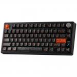Tastatura mecanica Epomaker TH80 V2, Wireless, Bluetooth, USB-C, Switch-uri Creamy Jade, Negru 5 - lerato.ro