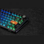 Tastatura mecanica Epomaker TH80 V2, Wireless, Bluetooth, USB-C, Switch-uri Creamy Jade, Negru 33 - lerato.ro