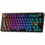 Tastatura mecanica Epomaker TH80 V2, Wireless, Bluetooth, USB-C, Switch-uri Creamy Jade, Negru 6 - lerato.ro