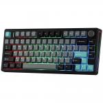 Tastatura mecanica Epomaker TH80 V2 Pro, Wireless, Bluetooth, USB-C, Switch-uri Creamy Jade, Negru 12 - lerato.ro