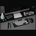 Tastatura mecanica Epomaker TH80 V2 Pro, Wireless, Bluetooth, USB-C, Switch-uri Creamy Jade, Negru 19 - lerato.ro