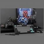 Tastatura mecanica Epomaker TH80 V2 Pro, Wireless, Bluetooth, USB-C, Switch-uri Creamy Jade, Negru 22 - lerato.ro