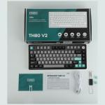 Tastatura mecanica Epomaker TH80 V2 Pro, Wireless, Bluetooth, USB-C, Switch-uri Creamy Jade, Negru 10 - lerato.ro