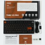 Tastatura mecanica Epomaker TH80 V2 Pro, Wireless, Bluetooth, USB-C, Switch-uri Creamy Jade, Negru 14 - lerato.ro