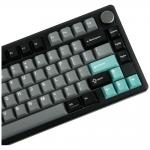 Tastatura mecanica Epomaker TH80 V2, Wireless, Bluetooth, USB-C, Switch-uri Creamy Jade, Negru 7 - lerato.ro