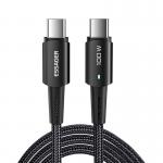Cablu pentru incarcare si transfer date Essager, USB-C/USB-C, 100W, 1m, Negru 2 - lerato.ro