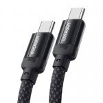 Cablu pentru incarcare si transfer date Essager EXCTT1-YS01-P, USB-C/USB-C, 100W, E-Marker, 1m, Negru 3 - lerato.ro