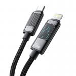 Cablu pentru incarcare si transfer de date Essager EXCTL-LG0A-P, USB Type-C/Lightning, 29W, Afisaj LED, 1m, Negru 3 - lerato.ro