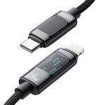Cablu pentru incarcare si transfer de date Essager EXCTL-LG0A-P, USB Type-C/Lightning, 29W, Afisaj LED, 1m, Negru 5 - lerato.ro
