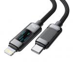 Cablu pentru incarcare si transfer de date Essager EXCTL-LG0A-P, USB Type-C/Lightning, 29W, Afisaj LED, 1m, Negru 6 - lerato.ro