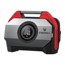 Accesorii auto, Compresor auto portabil Etenwolf S6, 11.03 BAR, 160 PSI, Capacitate 42 L/min, 19200mAh, USB-C, Rosu, lerato.ro