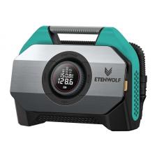 Accesorii auto, Compresor auto portabil Etenwolf S6, 11.03 BAR, 160 PSI, Capacitate 42 L/min, 19200mAh, USB-C, Albastru, lerato.ro