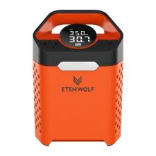 Accesorii auto, Compresor auto portabil Etenwolf V3, 11.03 BAR, 160 PSI, Capacitate 22 L/min, 7800mAh, Portocaliu, lerato.ro