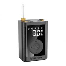 Pompa electrica portabila pentru mingi Etenwolf P300, Functie de dezumflare, Presiune 17 PSI, Debit maxim 6.5 l/min, 2600mAh, USB-C, Negru