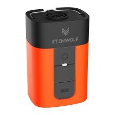 Pompa electrica portabila Etenwolf AIR 5, Functie de dezumflare, Presiune 0.65 PSI, Debit maxim 720 l/min, 5200mAh, USB-C, Portocaliu