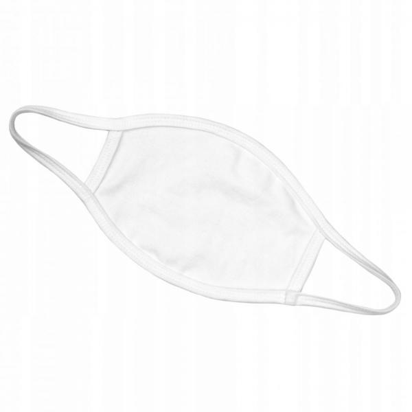 Masca de protectie reutilizabila FDTwelve A1, Bumbac, 2 straturi, Alb 1 - lerato.ro