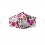 Masca de protectie reutilizabila FDTwelve B1, Bumbac, 3 straturi, Floral 2 - lerato.ro