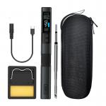 Pistol de lipit prin incalzire FNIRSI HS-02B, 100W, Temperatura reglabila 100-450°C, Accesorii incluse, Gri 3 - lerato.ro