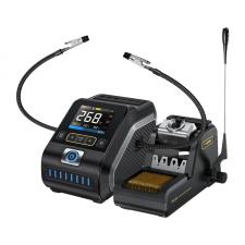 Statie de lipit FNIRSI DWS-200-210F, 200W, Temperatura reglabila 100-450°C, Afisaj TFT 2.8 inch, Negru