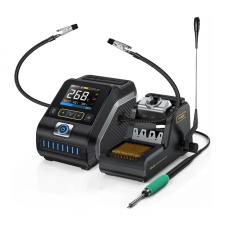 Statie de lipit FNIRSI DWS-200-245, 200W, Temperatura reglabila 100-450°C, Afisaj TFT 2.8 inch, Negru