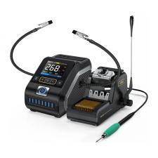 Statie de lipit FNIRSI DWS-200-210, 200W, Temperatura reglabila 100-450°C, Afisaj TFT 2.8 inch, Negru