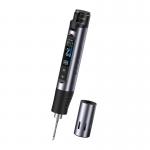 Pistol de lipit prin incalzire FNIRSI HS-03 Plus, 100W, Temperatura reglabila 100-450°C, Accesorii incluse, Incarcare USB-C, Gri 3 - lerato.ro