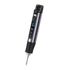 Pistol de lipit prin incalzire FNIRSI HS-03 Plus, 100W, Temperatura reglabila 100-450°C, Accesorii incluse, Incarcare USB-C, Gri