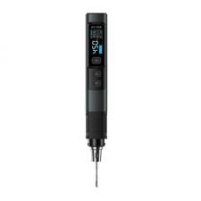 Pistol de lipit prin incalzire FNIRSI HS-02B, 100W, Temperatura reglabila 100-450°C, Accesorii incluse, Varfuri I / IS / K, Gri