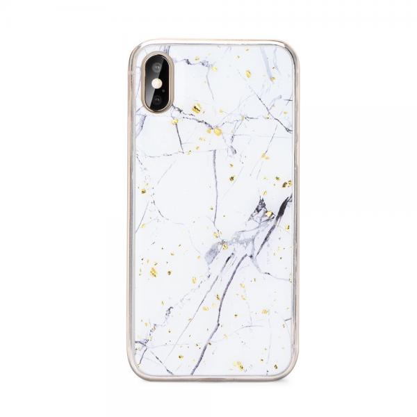 Carcasa Forcell Marble compatibila cu Samsung Galaxy A60 (2019) White 1 - lerato.ro