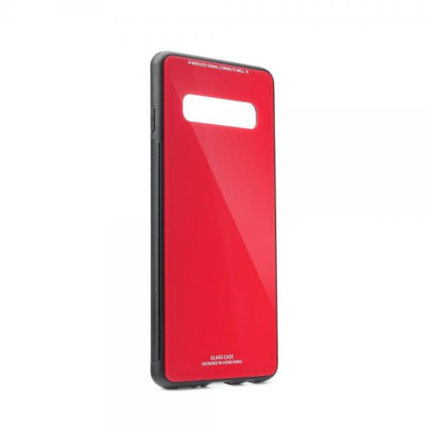 Carcasa Forcell Glass Samsung Galaxy S10 Red 1 - lerato.ro