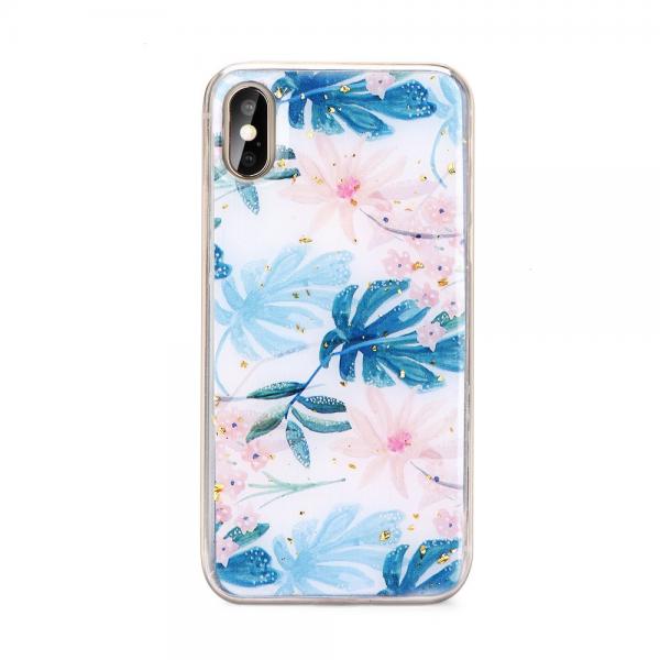 Carcasa Forcell Marble Samsung Galaxy S8 Palm Leaves 1 - lerato.ro
