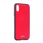 Carcasa Forcell Glass iPhone XS Max Red 2 - lerato.ro